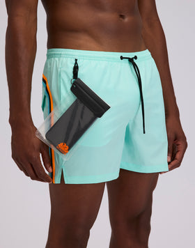 MAILLOT DE BAIN HOMME EN TISSU EXTENSIBLE TAILLE ÉLASTIQUÉE ET ÉTUI AMOVIBLE