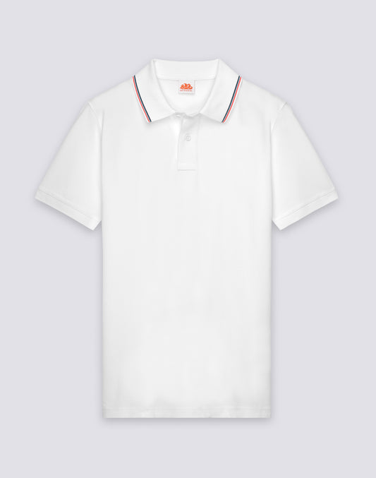 POLO EN COTON PIMA PIQUÉ AVEC LOGO BRODÉ