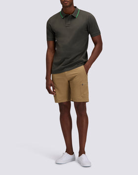 POLO HOMME EN PIQUET DE COTON PIMA AVEC LOGO BRODÉ