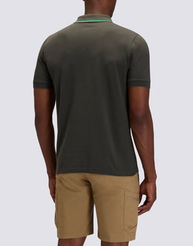 POLO HOMME EN PIQUET DE COTON PIMA AVEC LOGO BRODÉ