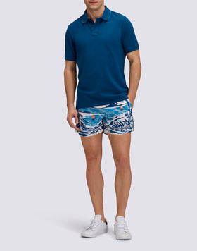 POLO HOMME EN PIQUET DE COTON PIMA AVEC LOGO BRODÉ