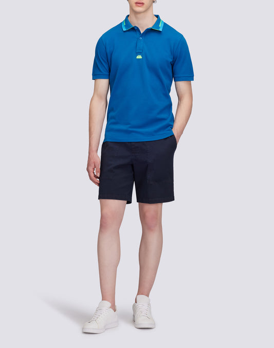 COMBINED PIQUÉ COTTON POLO SHIRT