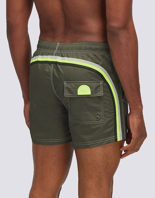 ICONIC TAFFETA SHORT SWIMSHORTS WITH ELASTIC WAIST 