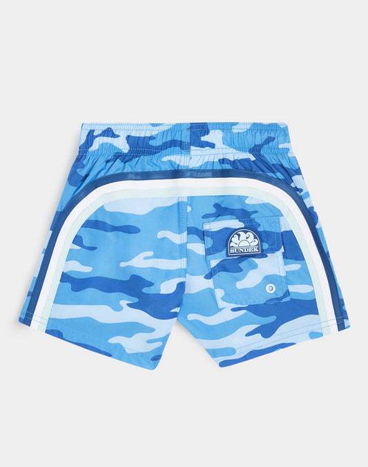 LIGHT POLY ELASTIC WAIST SWIM SHORTS