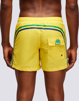 SHORT SWIM SHORTS WITH AN ELASTICATED WAISTBAND ICONIC TAFFETA 