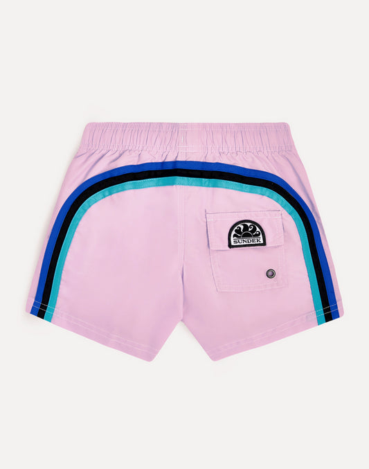 BAÑADOR NIÑO CORTO CON CINTURA ELÁSTICA ICONIC TAFFETA