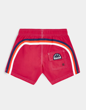 BAÑADOR NIÑO CORTO CON CINTURA ELÁSTICA ICONIC TAFFETA