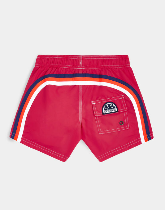 BAÑADOR NIÑO CORTO CON CINTURA ELÁSTICA ICONIC TAFFETA