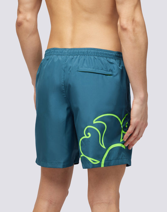 MEDIUM ELASTICATED WAIST LIGHT POLY SWIMSHORTS