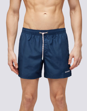 SHORT DE BAIN COURT À TAILLE ÉLASTIQUE EN POLYESTER RECYCLÉ REPREVE®