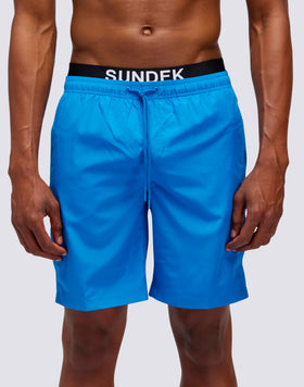 COSTUME DA BAGNO LUNGO VITA ELASTICATA LIGHT POLY CON ELASTICO LOGO