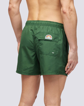 SHORTS DE BAIN COURT À TAILLE ÉLASTIQUE EN POLYESTER RECYCLÉ REPREVE®