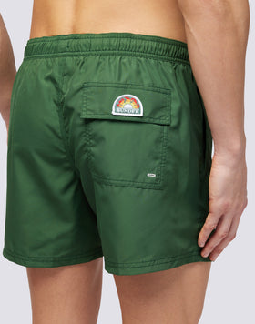 SHORTS DE BAIN COURT À TAILLE ÉLASTIQUE EN POLYESTER RECYCLÉ REPREVE®