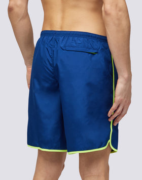 LIGHT POLY LONG SWIM SHORTS WITH AN ELASTICATED WAISTBAND