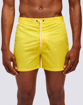 SHORTS DE BAIN COURT TAILLE FIXE MODÈLE ICONIQUE TAFFETAS VINTAGE