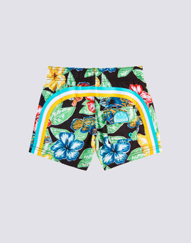 REPREVE® MAILLOT DE BAIN COURT À TAILLE ÉLASTIQUÉE AVEC IMPRESSION ANIMAL FISH