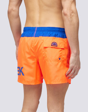 MAILLOT DE BAIN COURT EN POLY LÉGER À TAILLE ÉLASTIQUE