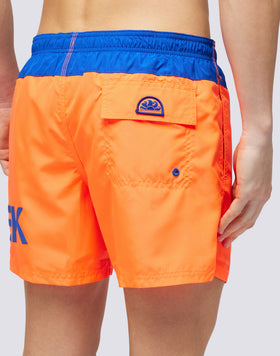 MAILLOT DE BAIN COURT EN POLY LÉGER À TAILLE ÉLASTIQUE