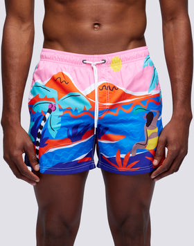 SWIM SHORTS PRINT POLYNESIA DREAM REPREVE®