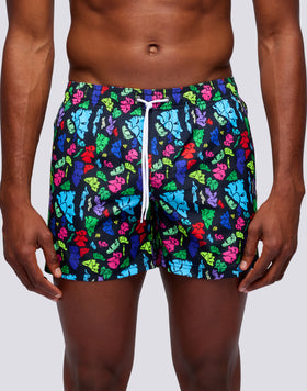 SWIM SHORTS PRINT EVER CHANGING LOGO REPREVE®
