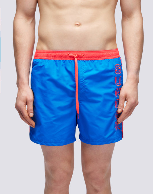 ICONIC TAFFETA SHORT SWIMSHORTS WITH CONTRAST PIPING