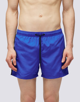 COSTUME DA BAGNO CORTO VITA ELASTICATA CON BLOCCO COLORE A CONTRASTO