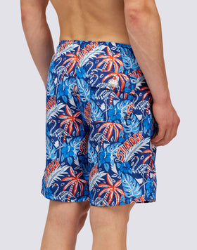 MAILLOT DE BAIN LONG TAILLE ÉLASTIQUE IMPRIMÉ DEADINGO