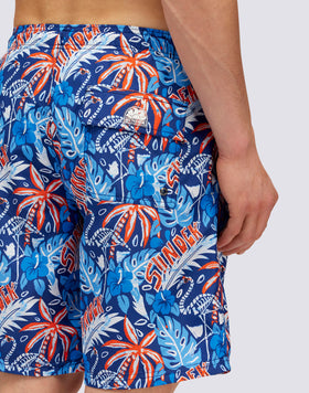 MAILLOT DE BAIN LONG TAILLE ÉLASTIQUE IMPRIMÉ DEADINGO