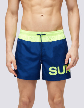 MAILLOT DE BAIN COURT EN POLY LÉGER À TAILLE ÉLASTIQUE