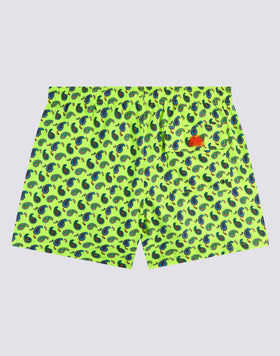 SHORT DE BAIN COURT À TAILLE ÉLASTIQUE OU IMPRIMÉ CRAZY PAISLEY