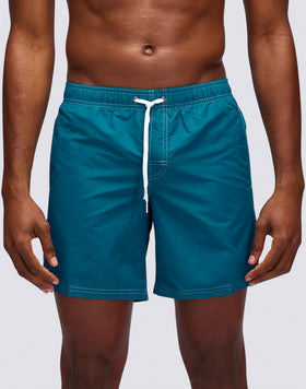 SHORT DE BAIN MI-LONG EXTENSIBLE À LA TAILLE TAFFETA ICONIQUE