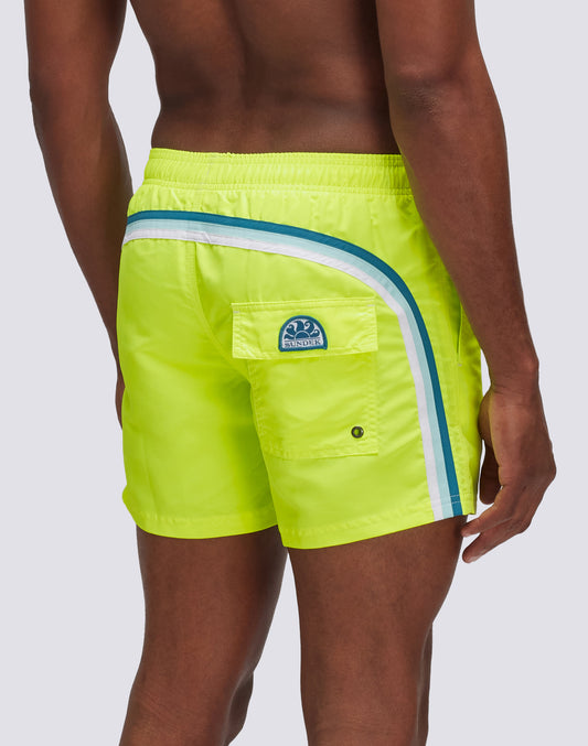 MAILLOT DE BAIN COURT TAILLE ÉLASTIQUE TAFFETA ICONIQUE