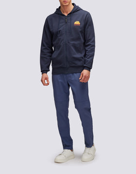 FELPA IN COTONE CON CAPPUCCIO E LOGO SFUMATO SUL RETRO
