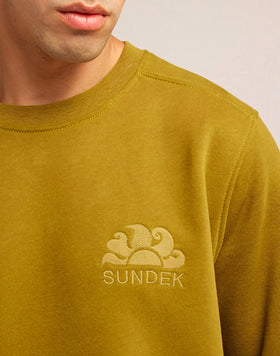 SUDADERA DE CUELLO REDONDO DE GASA