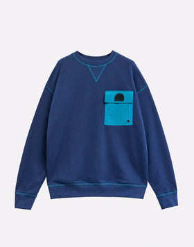 SUDADERA DE GASA CON BOLSILLO FRONTAL