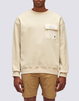 CREW NECK SWEATSHIRT WITH FRONT POCKET
