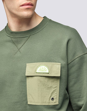 SUDADERA DE CUELLO REDONDO CON BOLSILLO DELANTERO