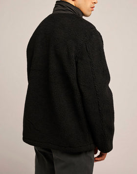 BONDED TEDDY JACKET WITH COLLAR