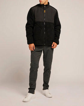 BONDED TEDDY JACKET WITH COLLAR