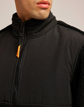 BONDED TEDDY JACKET WITH COLLAR
