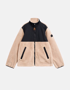 BONDED TEDDY JACKET WITH COLLAR