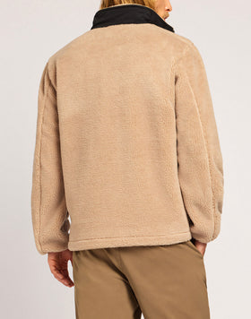 BONDED TEDDY JACKET WITH COLLAR