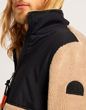BONDED TEDDY JACKET WITH COLLAR