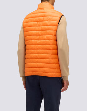 MEN'S PADDED VEST WITH STANDING COLLAR