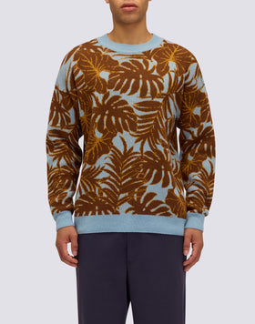 PULL COL ROND POUR HOMME AVEC GRAPHIQUES ALL-OVER