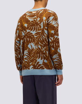 PULL COL ROND POUR HOMME AVEC GRAPHIQUES ALL-OVER