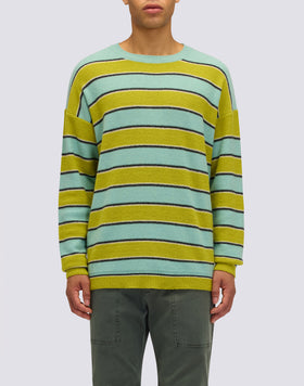 MAGLIONE UOMO A GIROCOLLO CON MOTIVO MULTIRIGHE