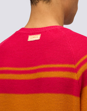 MEN'S MULTI-STRIPE CREW NECK SWEATER