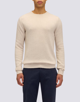 MEN'S CREW NECK SWEATER IN WOOL BLEND