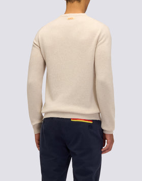 MEN'S CREW NECK SWEATER IN WOOL BLEND